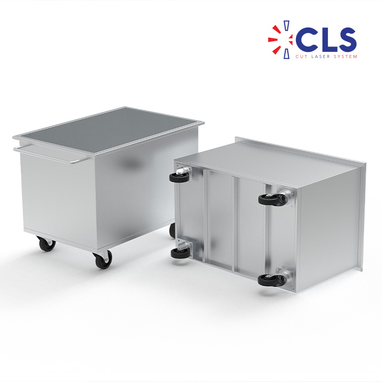 Chariot de transport inox