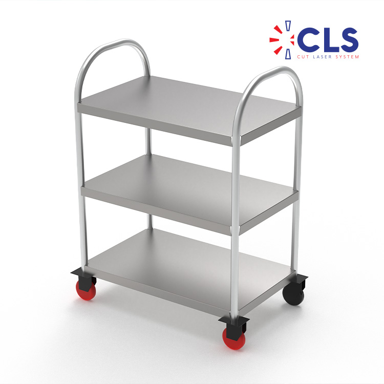 Chariot de transport inox
